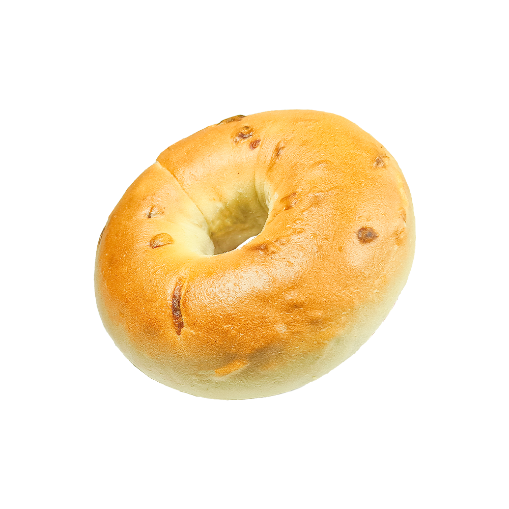 Zoute en hartige smaak geroosterde uienbagel Zoute en hartige smaak geroosterde uienbagel
