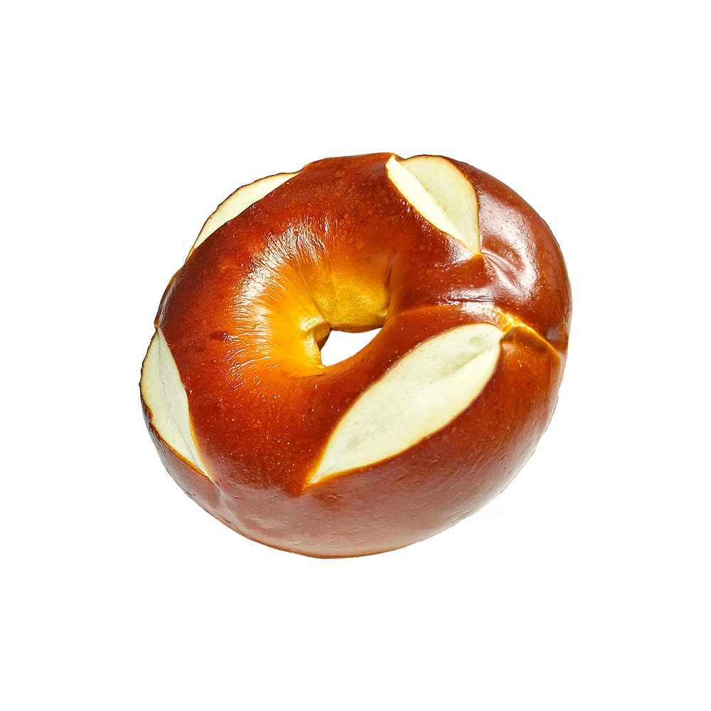 Pretzel-bagel op hoge temperatuur bakken Pretzel-bagel op hoge temperatuur bakken
