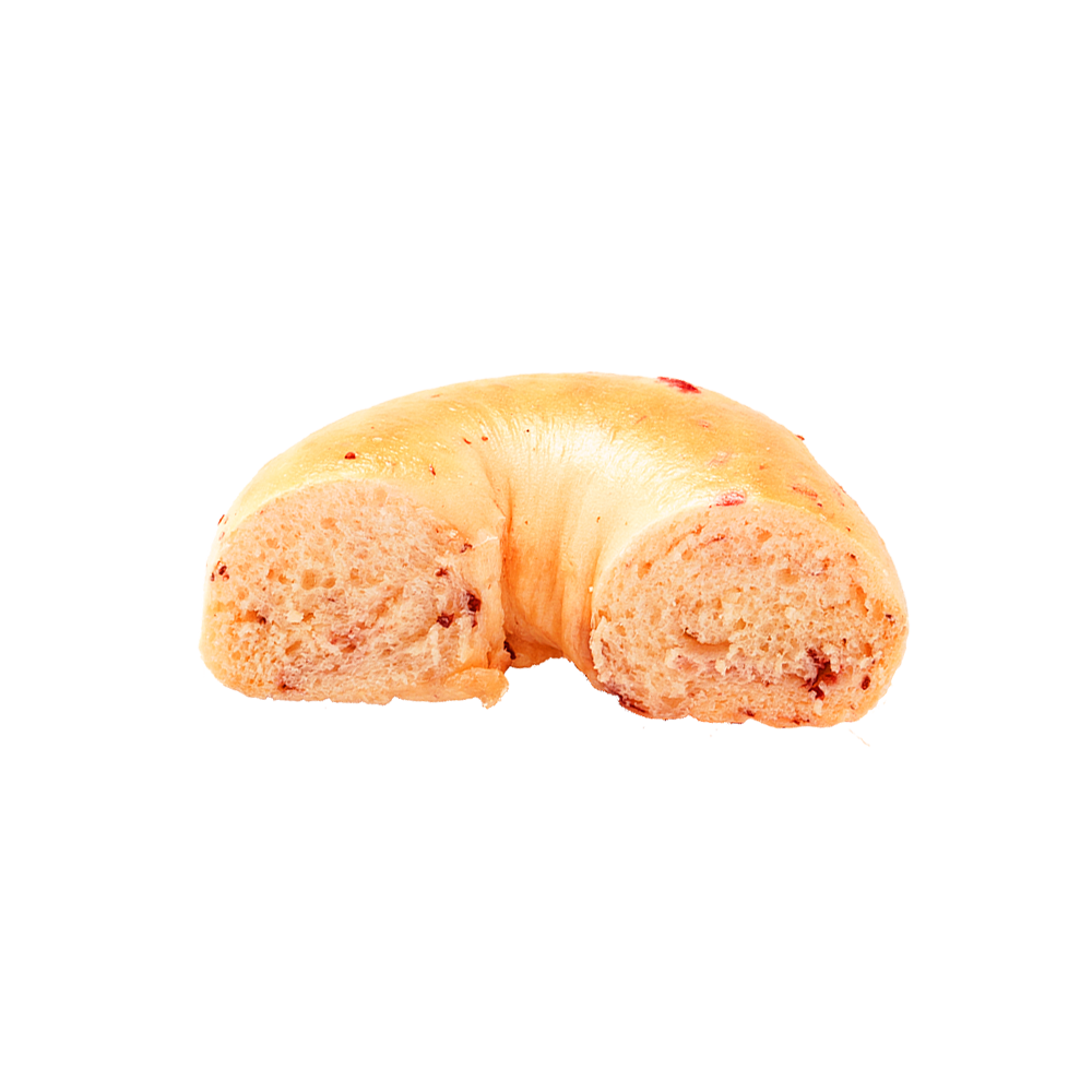 Gezonde en vetarme cranberrybagel